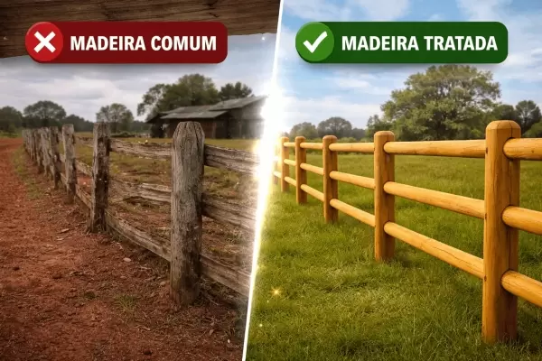 O Barato pode sair caro : Madeira comum x Madeira tratada  